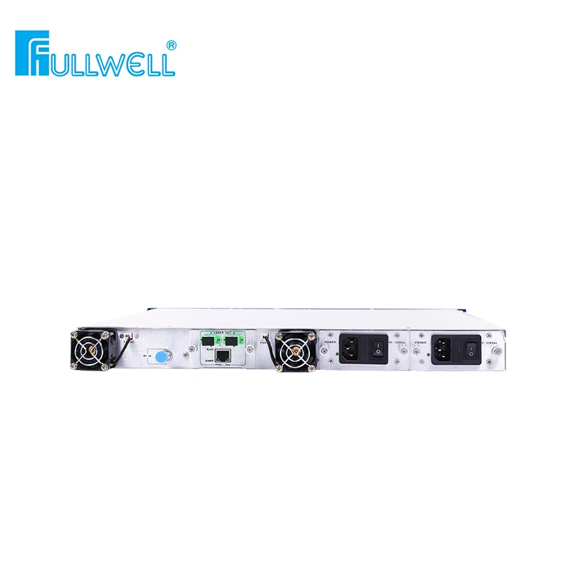 Fullwell FTTH Long Haul 160km Transmission External Modulation Optical Transmitter 2 Outputs  Power 7,8,9,10dBm with Wavelength 1528~1563nm Adjustable for DWDM