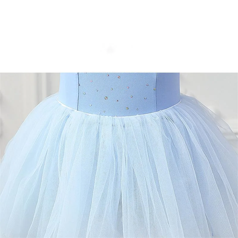 Los niños verano vestido de princesa de desgaste de la danza de Ballet de rendimiento