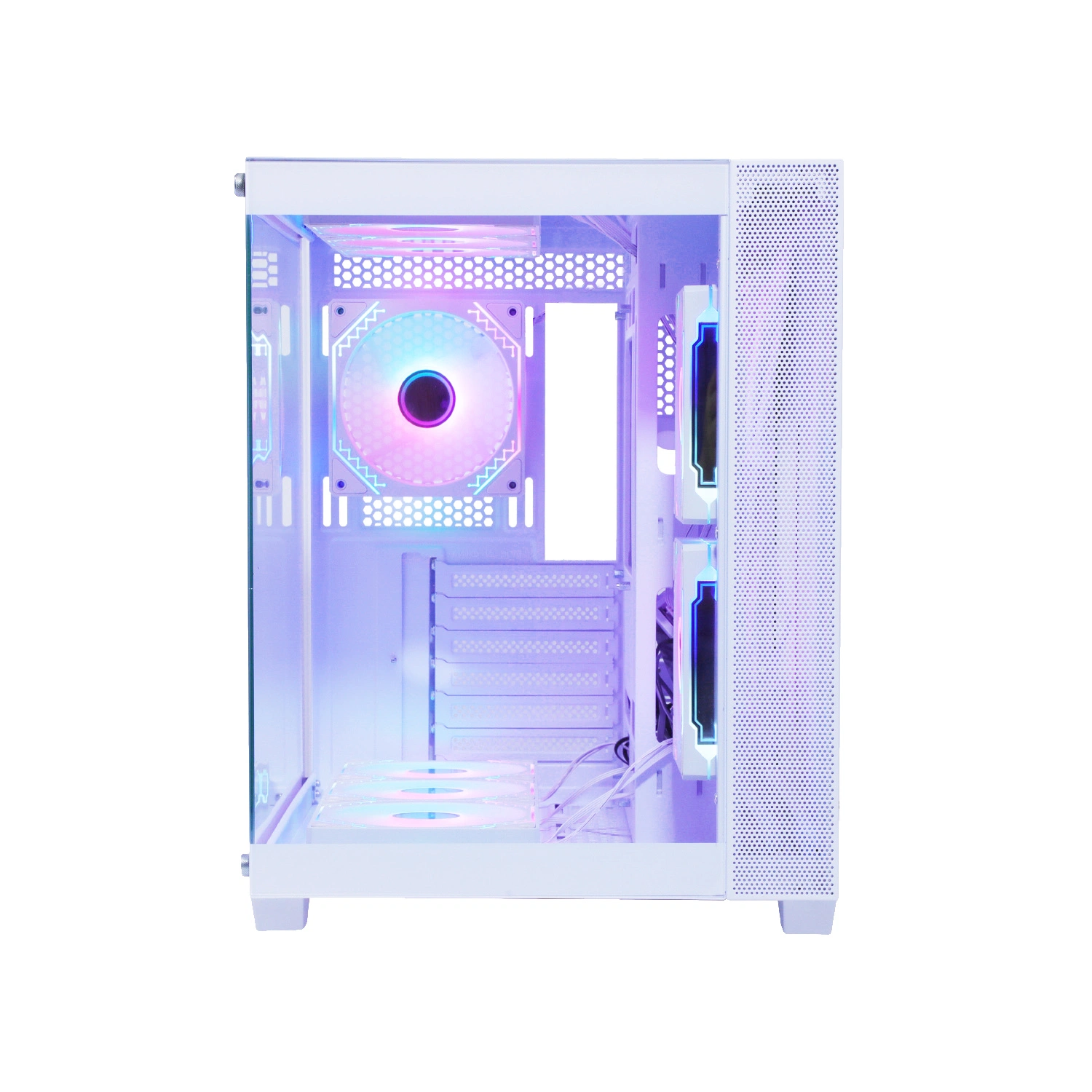 Elegante caixa de computador White ATX para a beleza