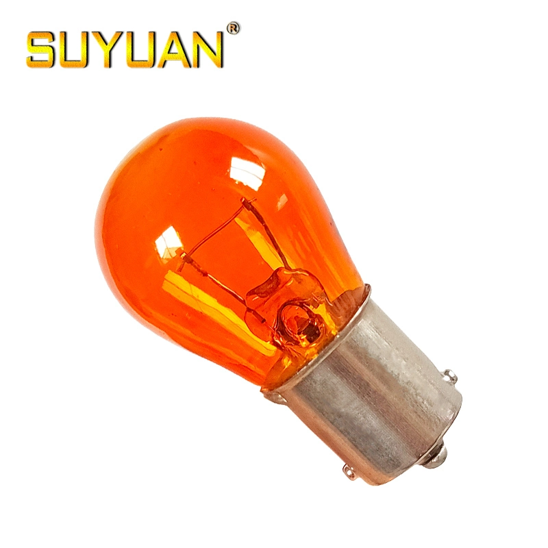 Voyant de couleur ambre P21W 12V21W Ampoule halogène S25 Auto clignotant pour véhicule