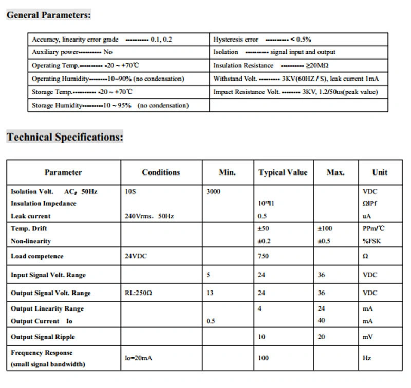 ISO 4-20mA-E Power Instrumentation 4-20mA Signal Isolator