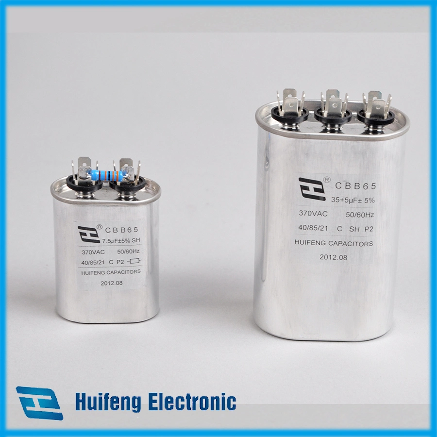 Cbb65 7.5UF 370V Air Conditioner Motor Run Capacitor with CE