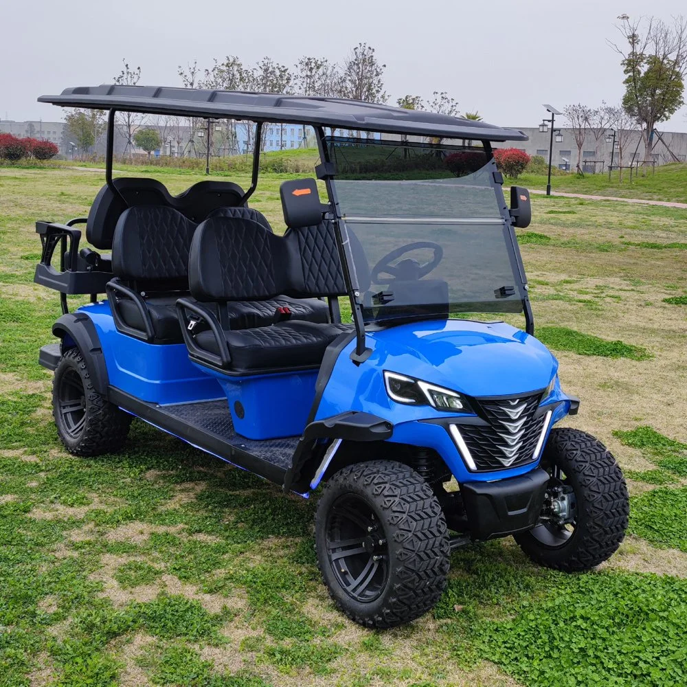 2023 New Model 6 Seats 72V 7.5kw Lithium Battery Electric Lifted off Road Golf Cart