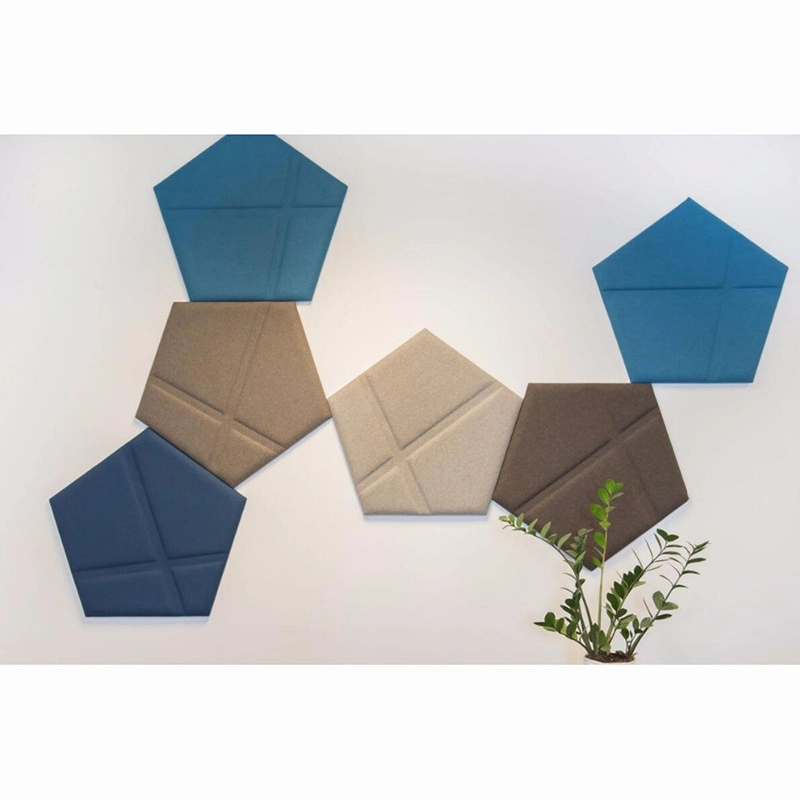 High NRC 3D Pet Acoustic Panel Paneles de pared de poliéster