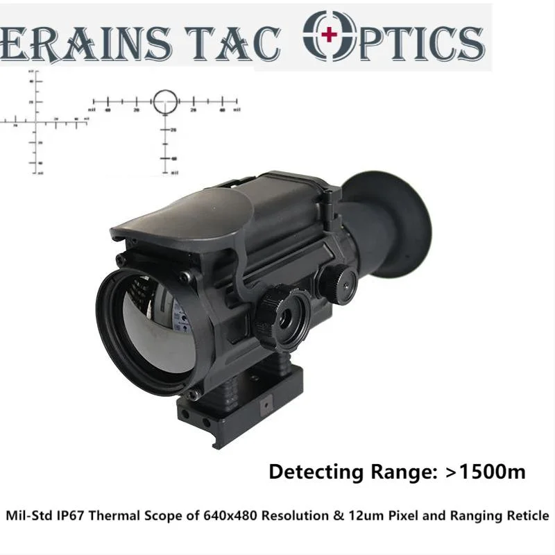 MIL-Std plus de 1 500 m de détection de la vision nocturne de chasse thermique Portée de l'arme de vue