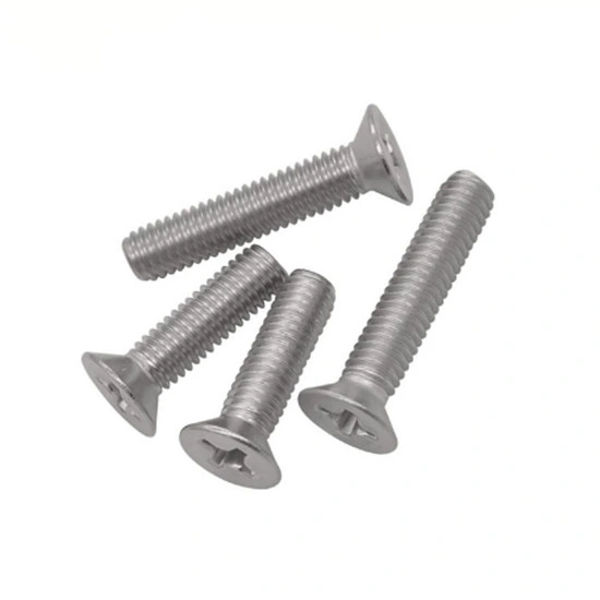 DIN 965 Grade 7 Cross Recessed Countersunk Head Cap Titanium Screws