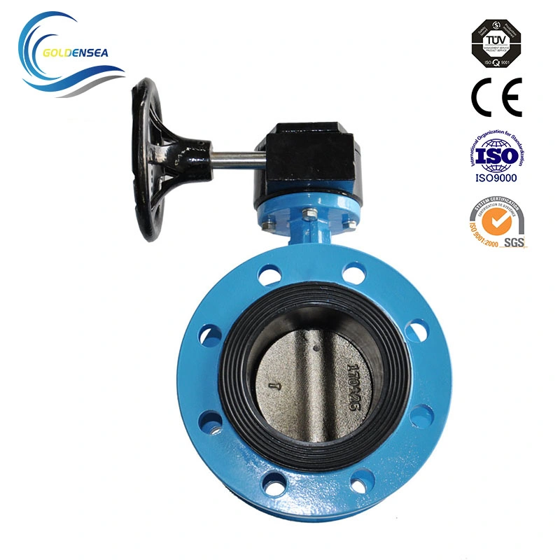 China Supplier Pneumatic Actuated Casting Iron EPDM Sealed Butterfly Valve ISO5211 Butterfly Valve