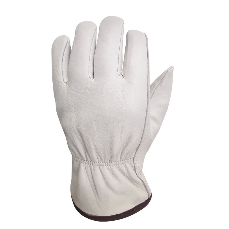 High quality/High cost performance  Cow Leather Made Custom Logo Printing Man Working Safety Gloves