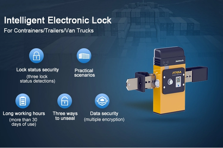 Robust lange Arbeitsdauer Stahl Türstangen Container GPS Electronic Sperren