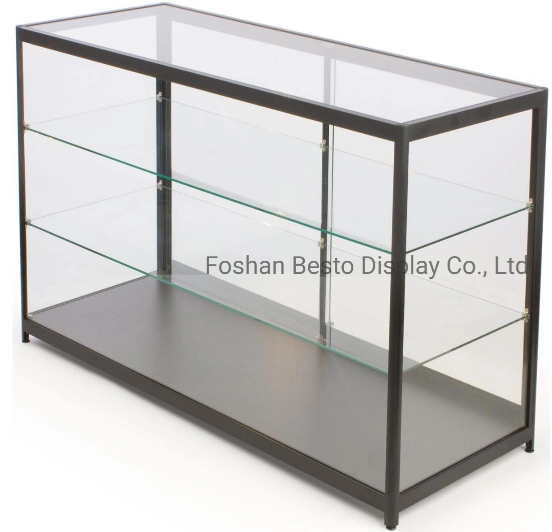 Retail Display Glass Counter Made of Temper Glass for Vape Store, Smoke Shop, vape Shop, Retail Shops, Museum, Jewelry Display with Slidding Door.