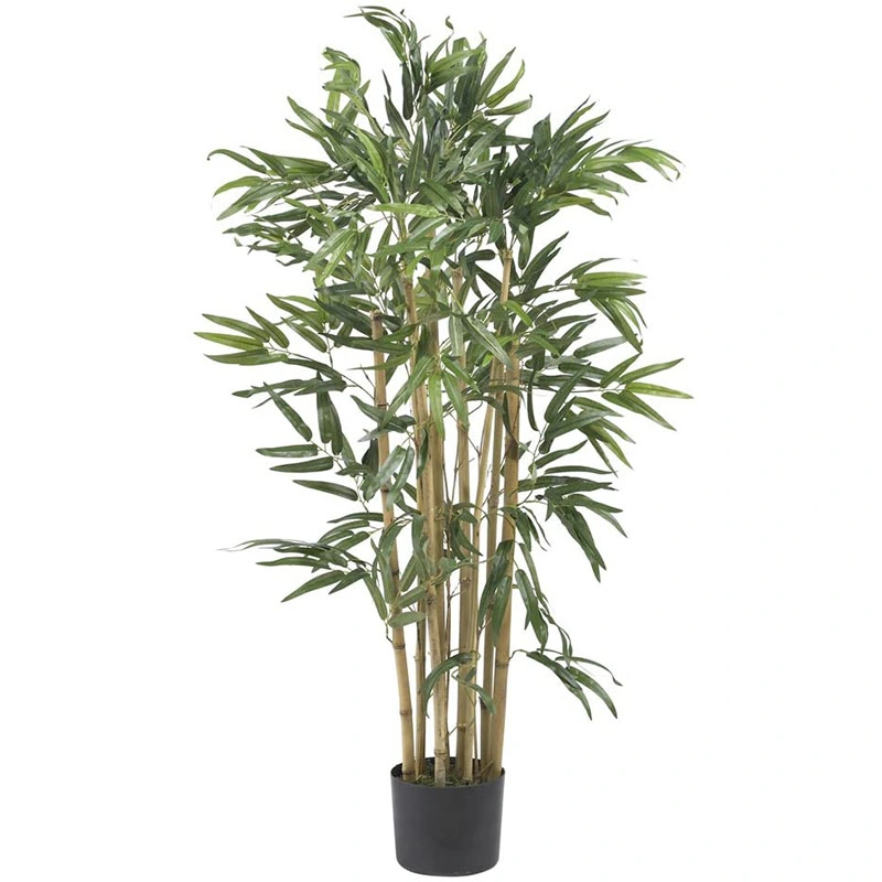 Nearly Natural Bamboo Silk Artificial Trees, 40 in, Green