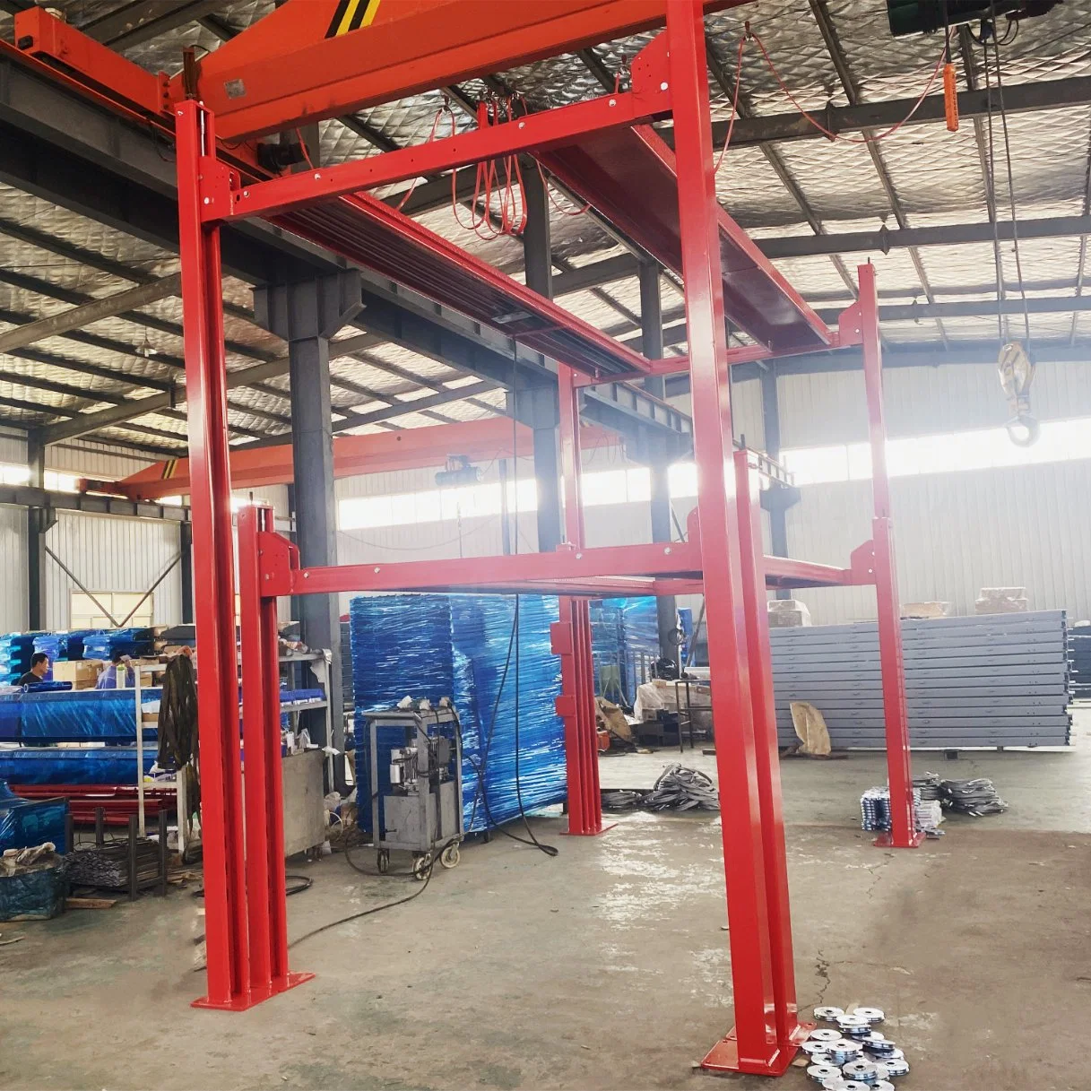 Hodafir Best 4 Post Car Parking Hydraulic Lift Garage Cross-Border