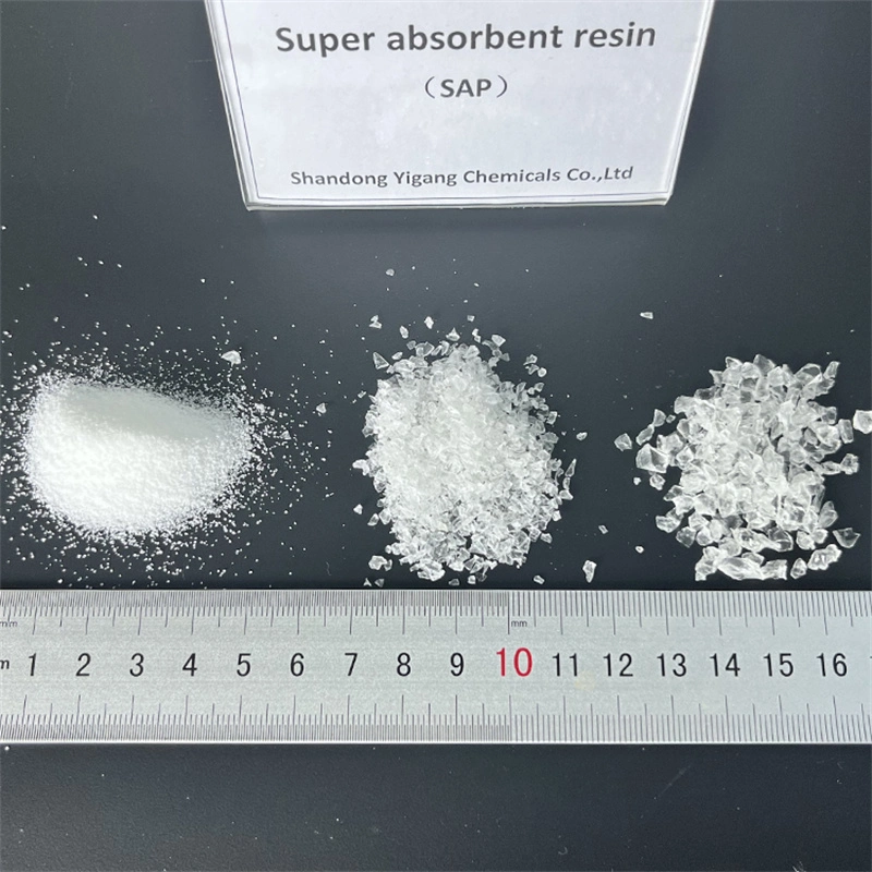 Wasser Retention Agent Super absorbierendes Polymer SAP/Kaliumpolyacrylat für Rasen/Bäume