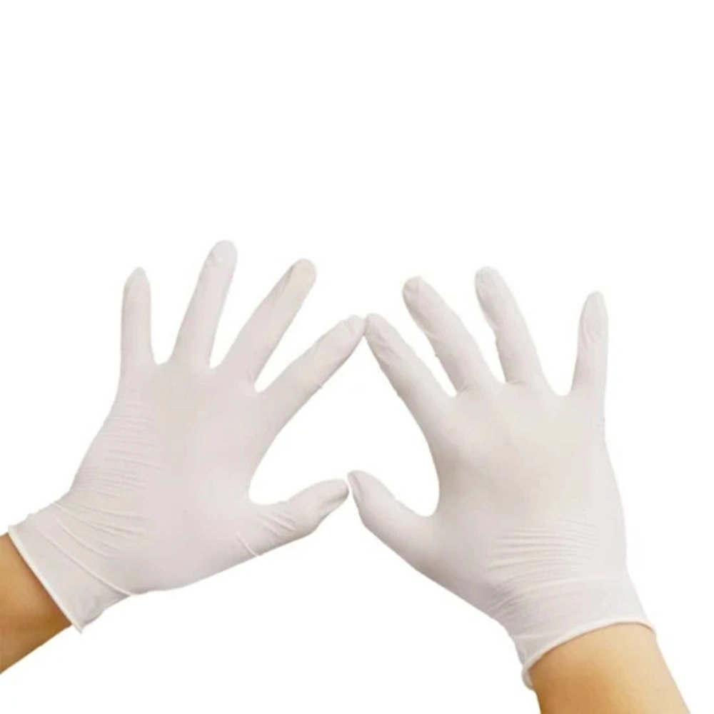 Hot Sale White Safety Gloves Powder Free Household Disposable Nitrile Gloves for Anti Virus