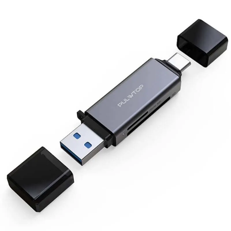 Transferencia rápida de datos con un lector de tarjetas USB 3,0 para smartphone Para tarjetas SD/Micro-SD