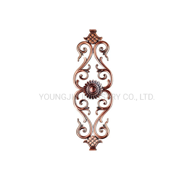 Decorative Garden Fence Gate Aluminum Alloy Cast Flowers