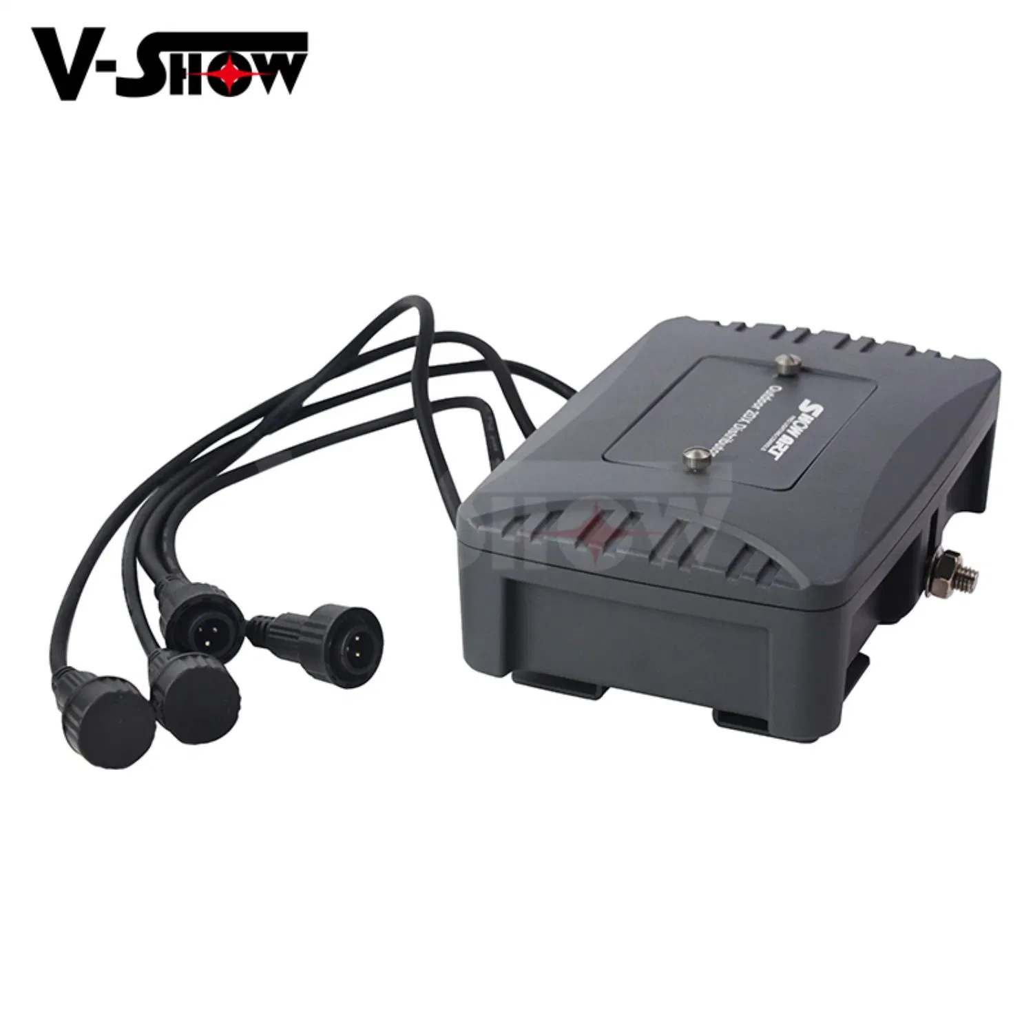 V-Show distribuidor DMX de duas vias com um distribuidor IP65 DMX de entrada