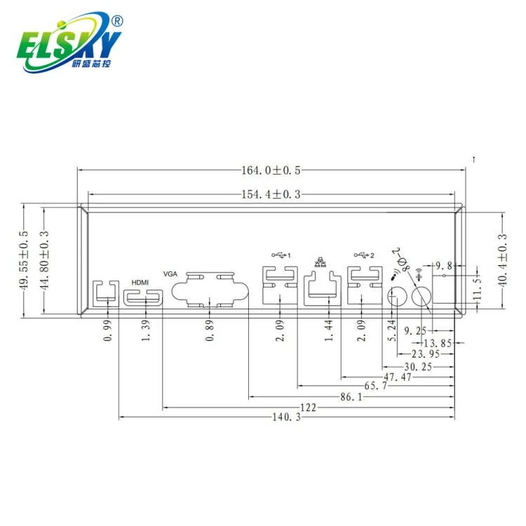 Haswell Elsky Broadwell Tdp 4K I3 de doble procesador X86 Edp Qm9400e Publicidad Pantallas de visualización digital de la Junta de Mini PC