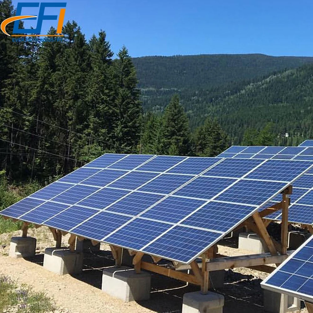 La masse solaire panneau en acier de montage sol Stand basés au sol du système solaire