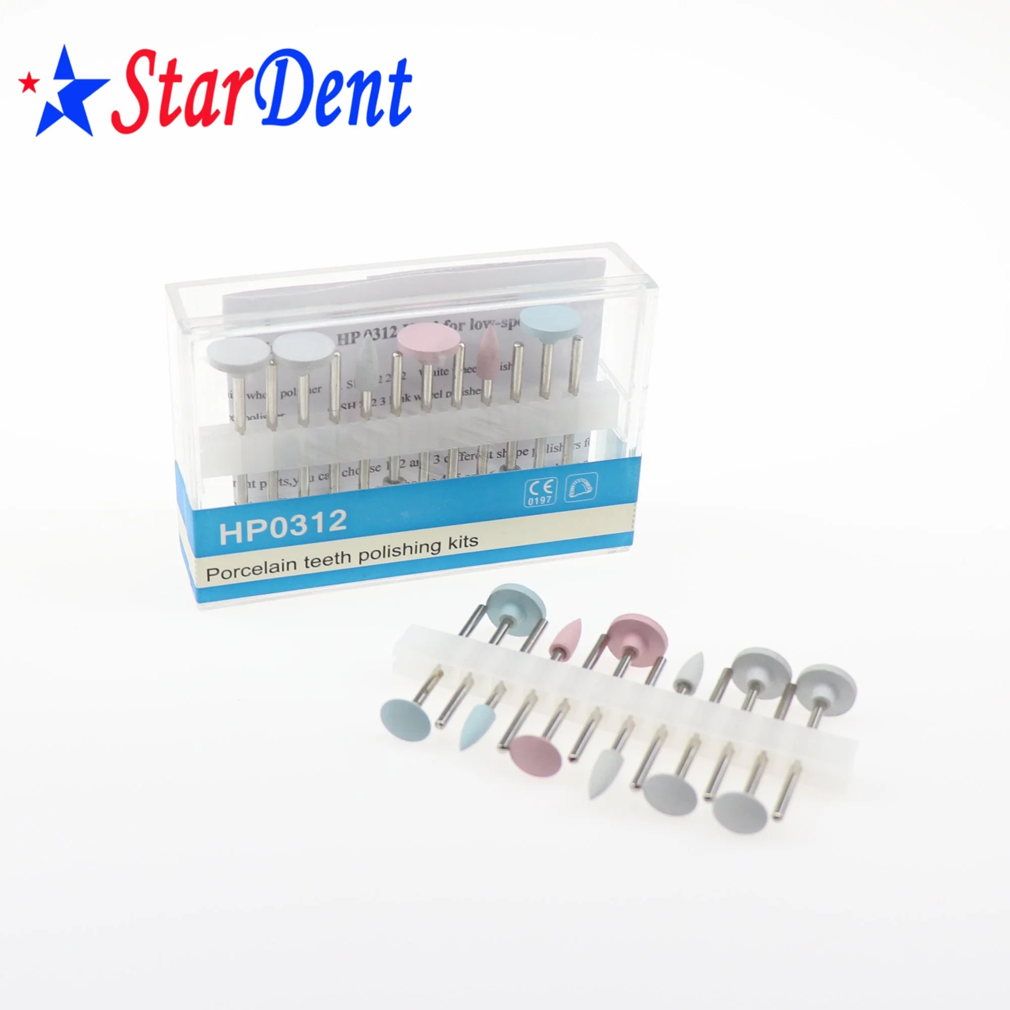 Dental Laboratory Instrument Porcerlian Teeth Polishing Kits Dental Polishing Burs