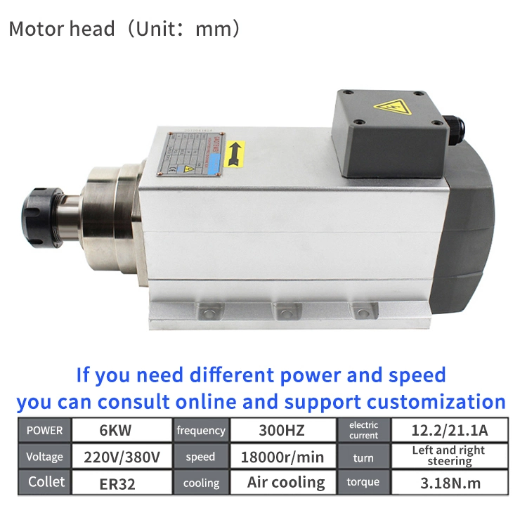 Acessórios para máquinas motor de veio trifásico para fresagem CNC Controlador