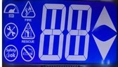 Low Power Consumption LCD 7 Segment Display Model