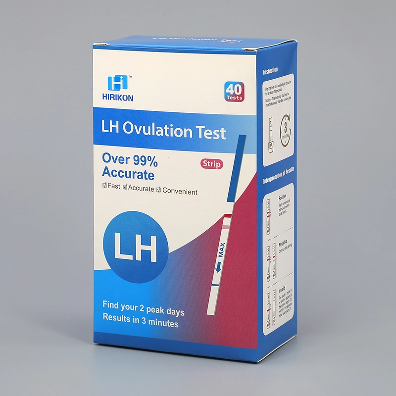 Hirikon mais de 99% precisa rápido conveniente LH gravidez Urine Test Kit de tiras