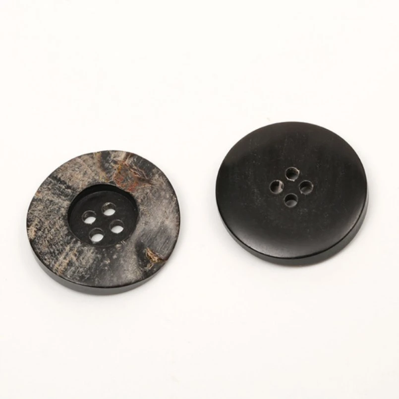 Real Horn Button Manufacturers Button Trench Coat Buttons Coffee Color Black Coat Buttons Th8304