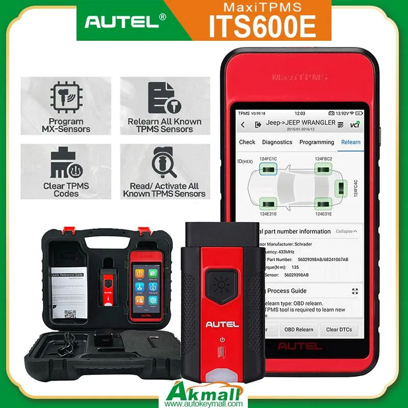 Autel Maxitpms Its600e TPMS Diagnostics 4 Reset Functions releمرة أخرى أدوات إعادة الضبط تنشيط/إعادة التعرف على أداة برمجة كل المستشعرات نظام مراقبة ضغط الإطارات (TPMS)