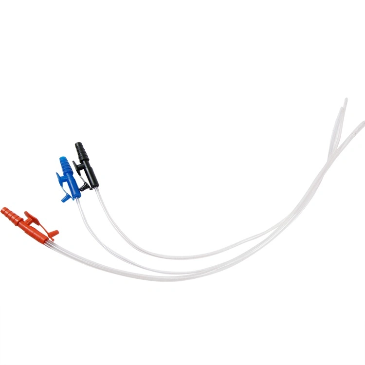CE Certificado ISO cerrada desechable de catéter de succión y del sistema de catéteres de aspiración en línea