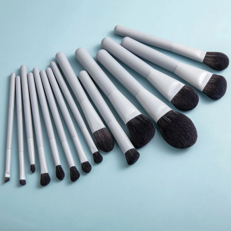 15pcs Mode Grau Farbe Make-up Pinsel Set hohe Qualität Vegan Synthetisches Haar Beauty Tools