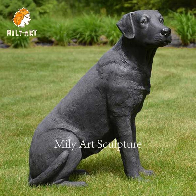 Startseite Garten Luxus-Dekor Kunstornamente Metall Bronze Dobermann Pinscher Skulptur Mit Hundestatue