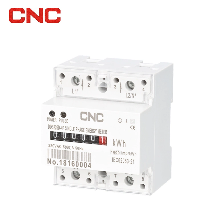 Dds226dn-4p Single Phase DIN Rail Electrical Meter