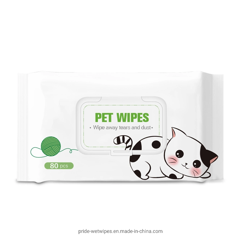 Disposable Pet Gloves Wet Wipes for Cats and Dogs Without Washing SPA Bath Wipes Cleaning and Deodorizing Pet Supplies