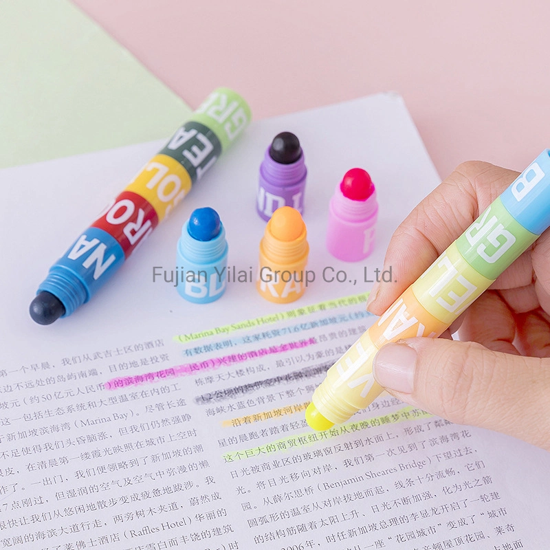 Creative Fun for Kids 12 Colors Washable Silky Solid Highlighter Stackable Crayon