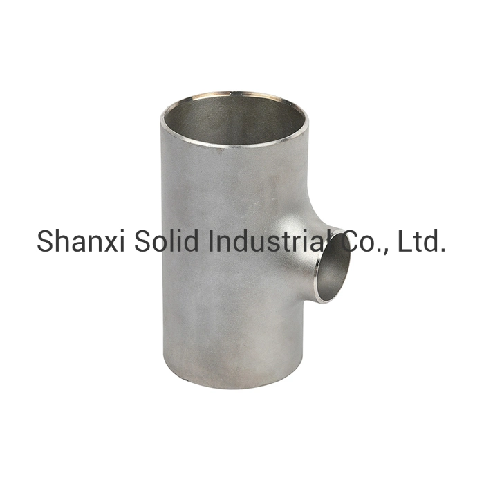 304 316 Butt Welded Seamless Reducing Tee Pipe Fitting