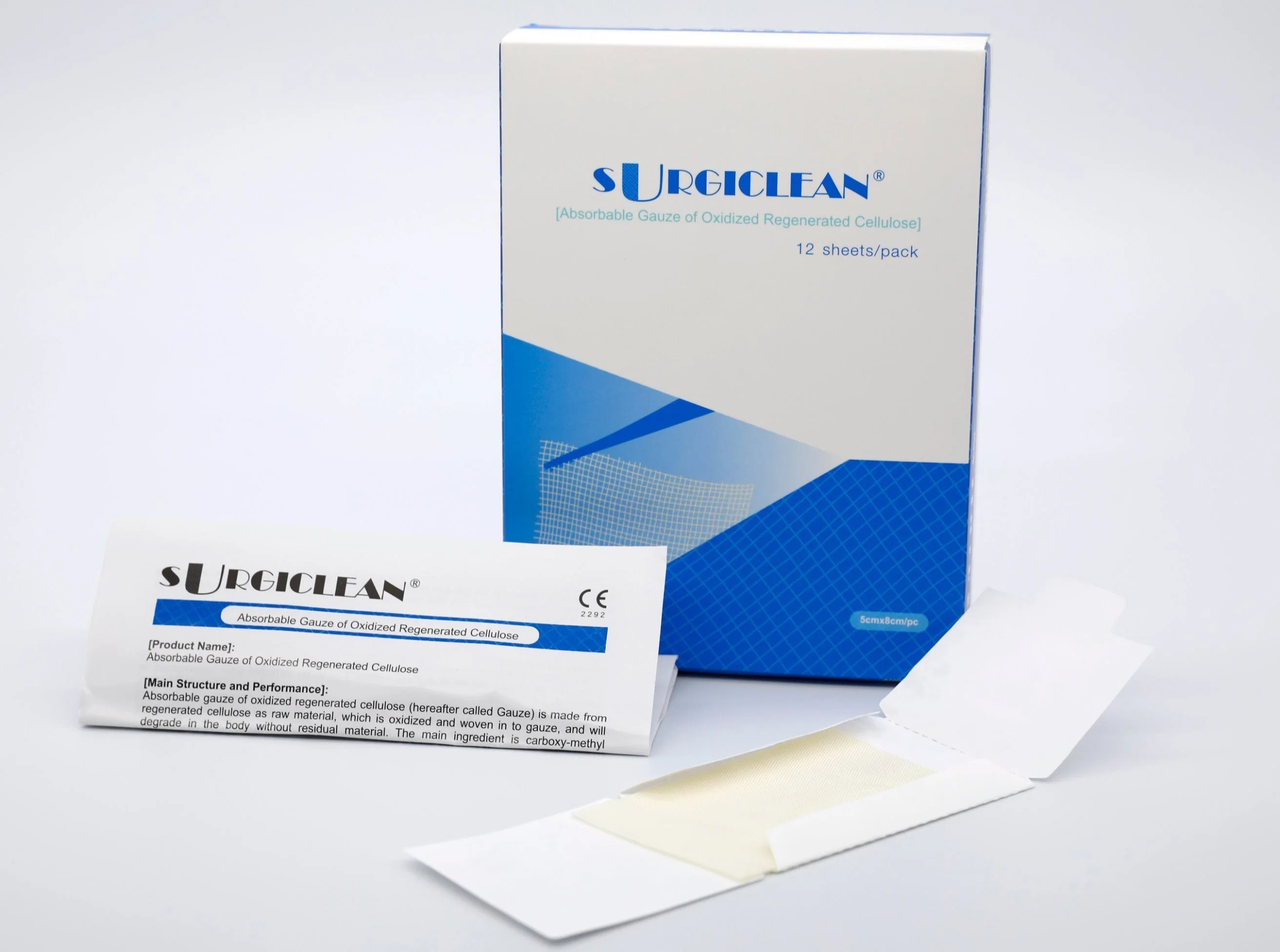 New Products China Manufacturer Medical Surgical Absorbent Sponge Hemostatic Gauze