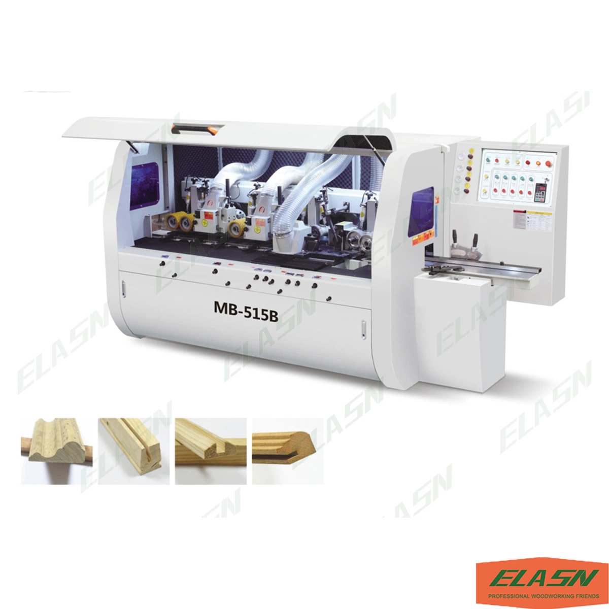 Industrial Woodworking 4 Side Wood Planer Six Spindle Heads Four Sided Moulder Machine Spindle Thicknesser Wood Planer Machine