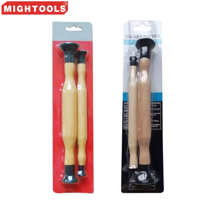 2PCS Double Cup Wooden Handle Valve Lapper Tool Set