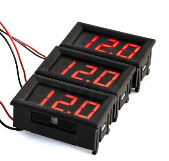 0,56-Zoll-led-Spannungstafel mit 2Wire DC und 5V-120V-DC-Anzeige Voltmeter