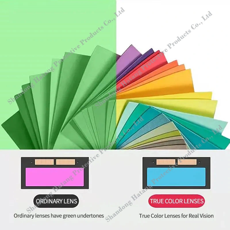 Solar Auto-Verdunkelung Schweißmaske Filterlinse, Automatische Verdunkelung Horizontale Filter, Schweißen Frontabdeckung Maske Brille Linse