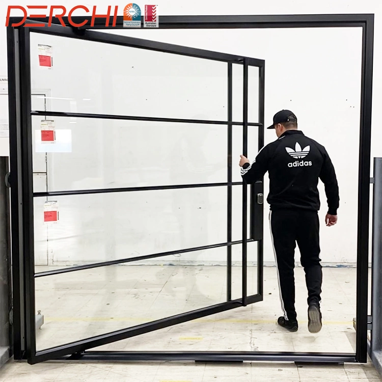 Factory Customized New Product Aluminum Frame Pivot Entry Doors System Hinge Front Door Modern Entry Interior Pivot Door