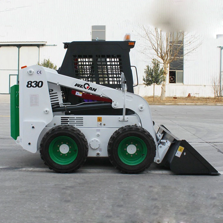 Wt830 Wecan 830kg cargadora de ruedas pequeñas Minicargador