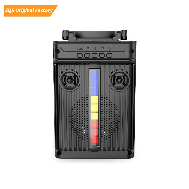 Zqs1453 RGB Light USB TF FM Radio Mini Super Bass Portable Bluetooth Wireless Speaker