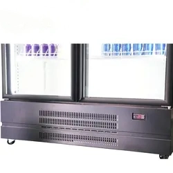 623L Two Glass Door Display Refrigerator Perfect for Commercial Use in Supermarkets