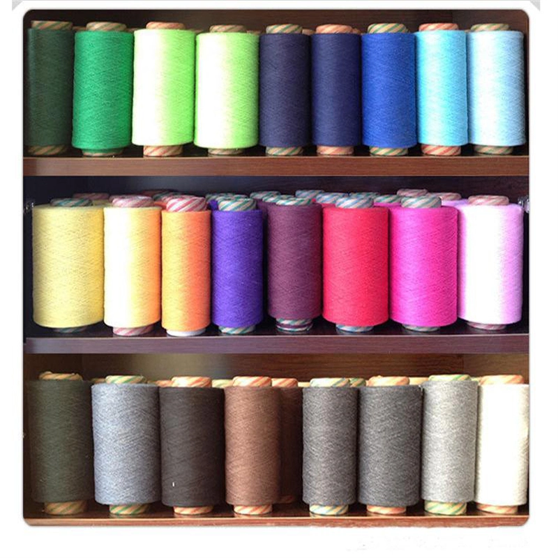Различные цвета сочетаются цветная смешанных хлопок пряжа для вязания смешанных хлопчатобумажная пряжа для ручного ткачества
