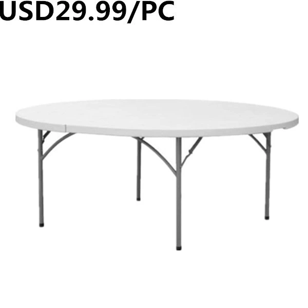 Best Selling Modern Metal Fram Portable Indoor Garden Dining Folding Table