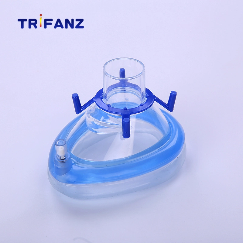 Disposable Medical Transparent Anesthesia Face Mask with Soft Air Cushion