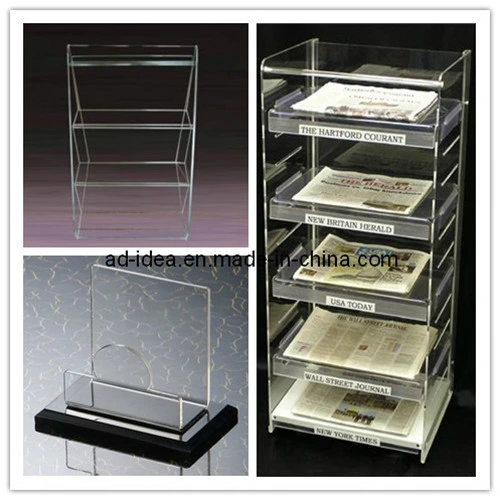 Clear Acrylic Stand, Acrylic Newspaper Exhibition Stand