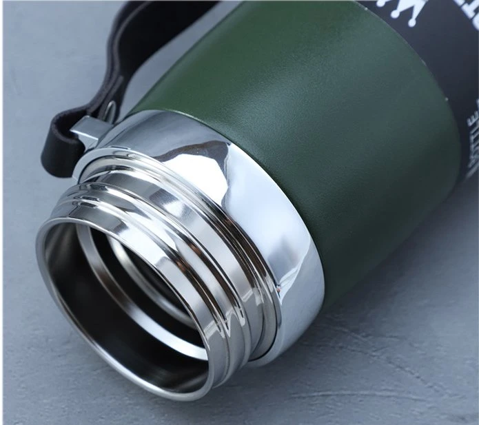 High quality/High cost performance  Hot and Cold Smart Insulated Cup Gray Travel Water Bottle